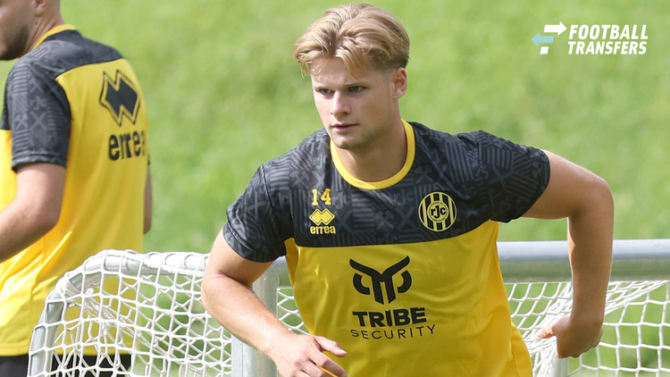 Xander van den Berg tijdens de voorbereiding op het seizoen.