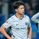 October 23, 2026, Soccer, VfL Bochum vs. VfL Wolfsburg, 2. Bundesliga, Matchday 9, Vonovia Ruhrstadion, 2026–27 Season: Kento Shiogai (VfL Wolfsburg 07) Disappointed—Disappointment after goal disallowed by VAR following video review. DFB regulations...