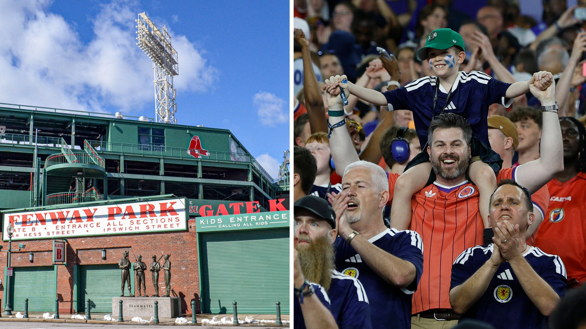 Scotland supporters, Boston Red Sox, Fenway Park