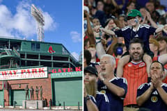 Scotland supporters, Boston Red Sox, Fenway Park