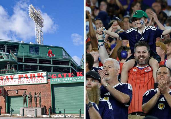 Scotland supporters, Boston Red Sox, Fenway Park