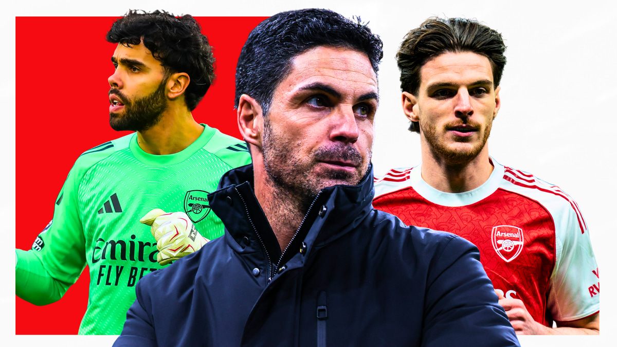 Mikel Arteta, David Raya, Declan Rice