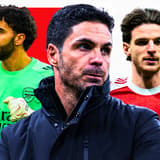 Mikel Arteta, David Raya, Declan Rice