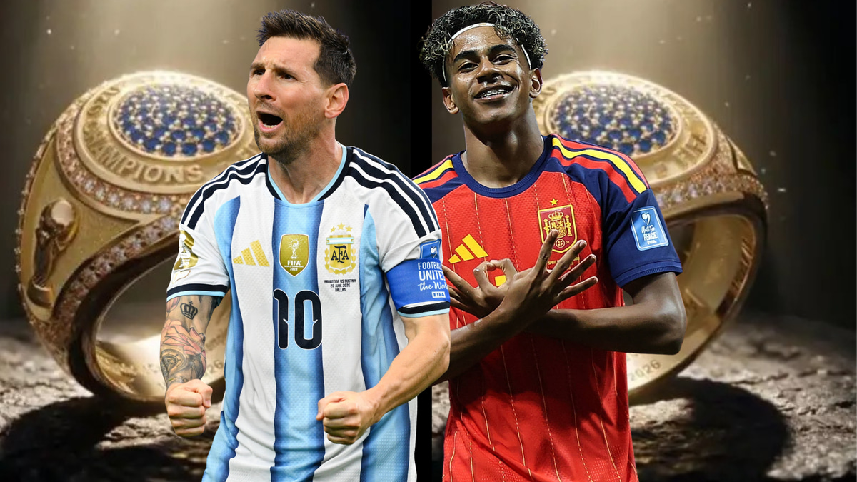Lionel Messi, Lamine Yamal, World Cup rings