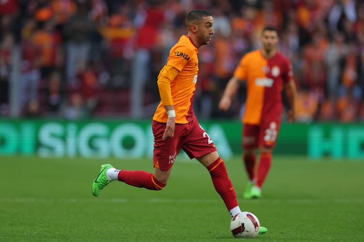 Hakim Ziyech in het shirt van Galatasaray, zijn laatste club in Europa