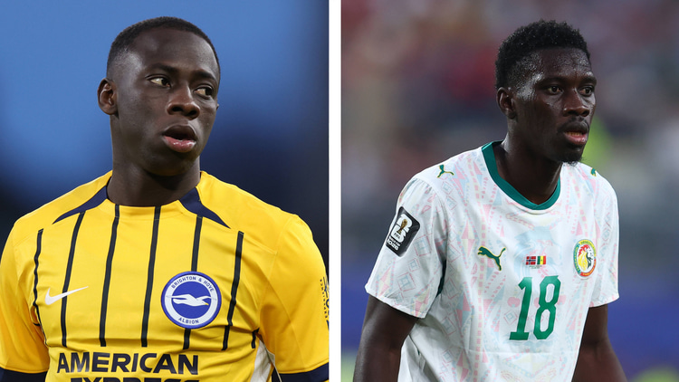 Yankuba Minteh (left) and Ismaila Sarr (right)
