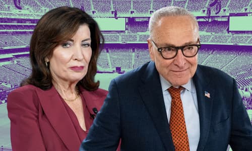 New York governor Kathy Hochul, New York Senator Chuck Schumer