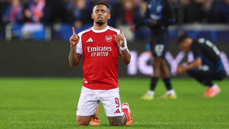 Gabriel Jesus is back in Arsenal's team after a long injury.