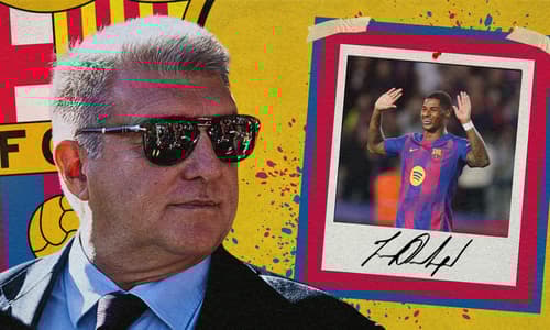 Joan Laporta, Marcus Rashford, Barcelona