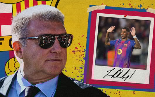 Joan Laporta, Marcus Rashford, Barcelona