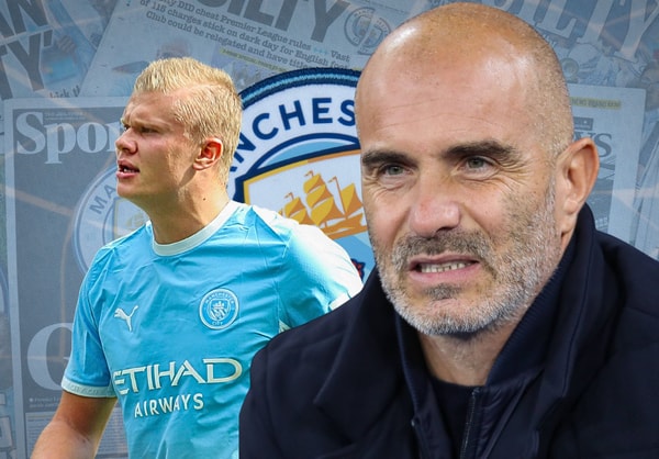 Enzo Maresca, Erling Haaland, Man City, 114 charges guilty