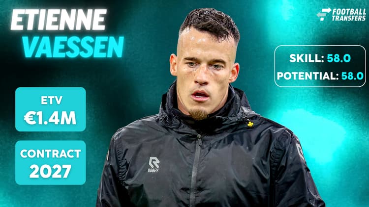 De Skill-rating, ETV en contractduur van Etienne Vaessen.