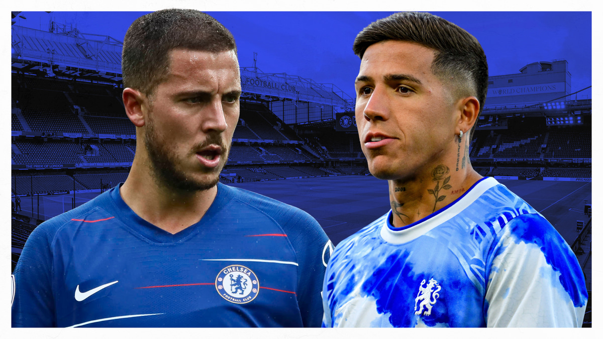 Eden Hazard, Enzo Fernandez, Chelsea