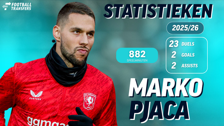 Statistieken van Marko Pjaca bij FC Twente in 2025/26