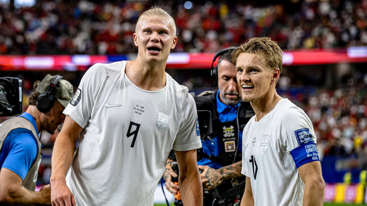 Haaland could team up with Norway team-mate Martin Odegaard at Arsenal