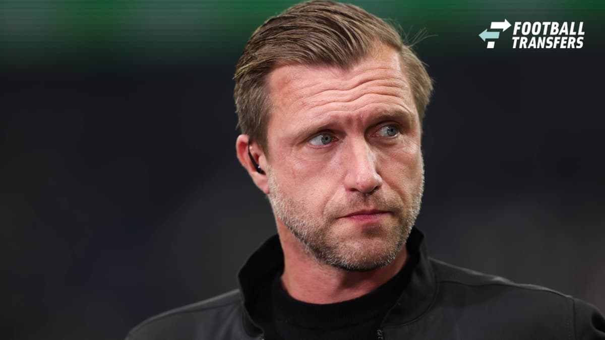 October 16, 2026, Bundesliga Soccer, Eintracht Frankfurt vs. 1. FC Köln, from left, Sports Director Markus Krösche, Eintracht Frankfurt. DFL and DFB regulations prohibit any use of photographs as image sequences and or quasi-video. xdcx Copyright: H...