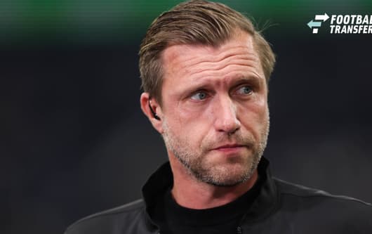 October 16, 2026, Bundesliga Soccer, Eintracht Frankfurt vs. 1. FC Köln, from left, Sports Director Markus Krösche, Eintracht Frankfurt. DFL and DFB regulations prohibit any use of photographs as image sequences and or quasi-video. xdcx Copyright: H...