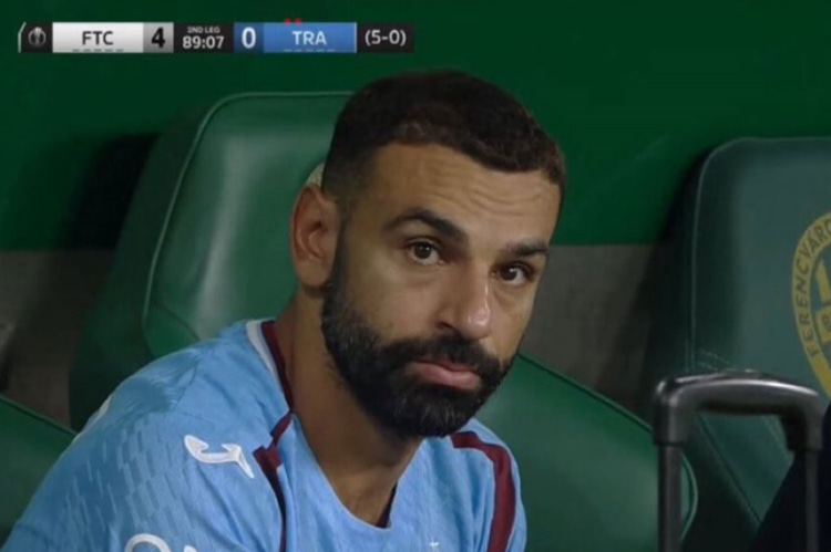 An image of Salah on the bench has prompted tabloid speculation that he regrets his move