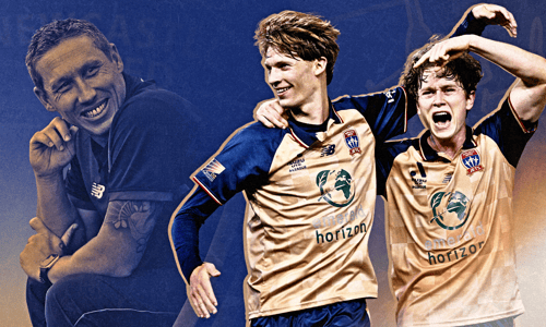 Mark Milligan, Eli Adams, Lachlan Bayliss, Newcastle Jets