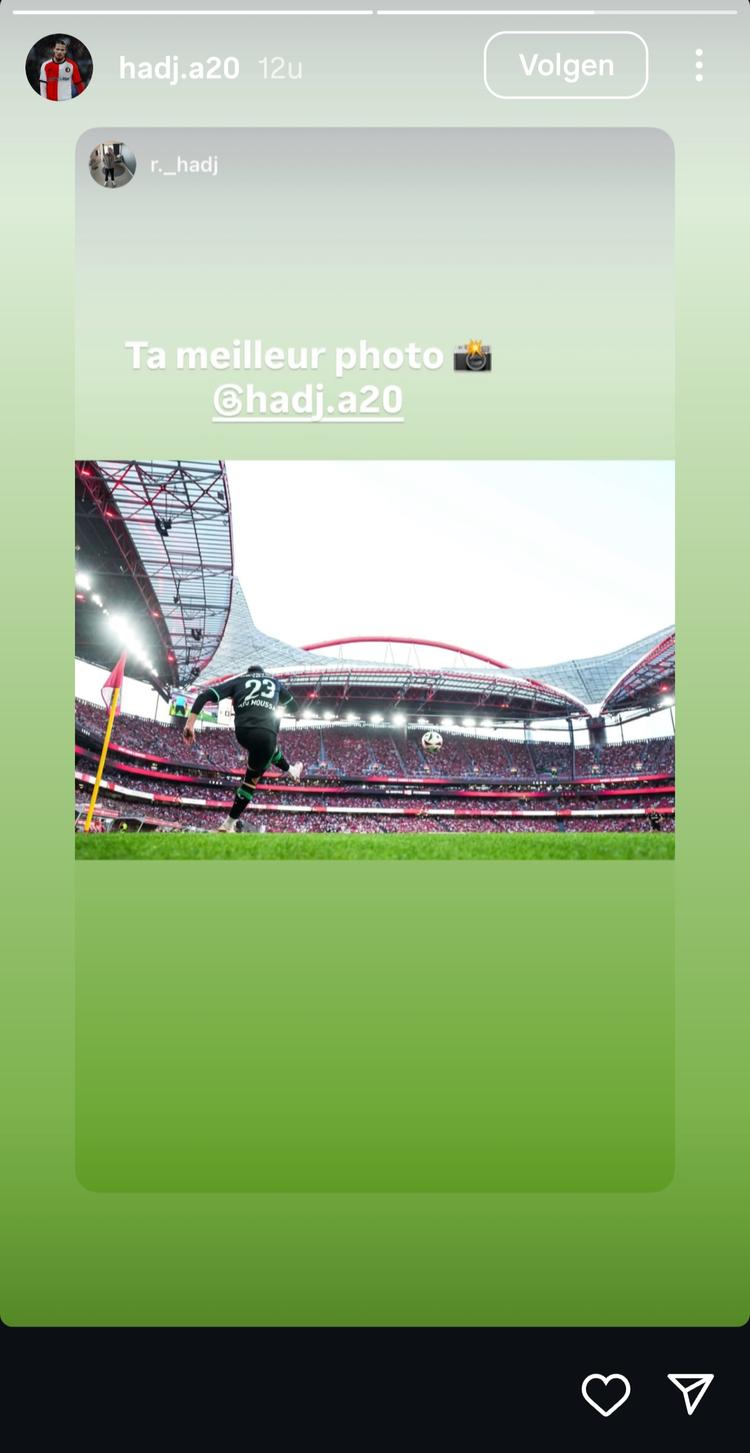 De Instagram story in kwestie