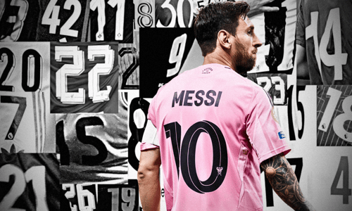 Lionel Messi, kit numbers