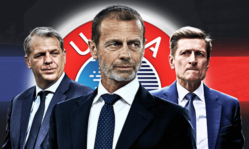 Todd Boehly, Aleksandar Ceferin, Steve Parish, UEFA