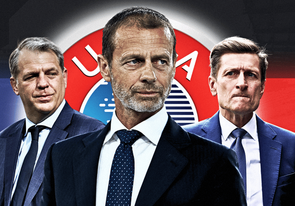 Todd Boehly, Aleksandar Ceferin, Steve Parish, UEFA