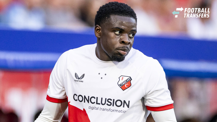 Noah Ohio in het shirt van FC Utrecht.