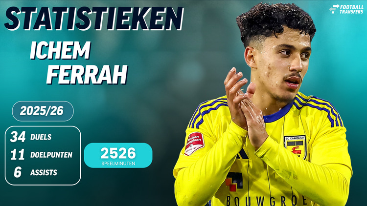 Ichem Ferrah zijn statistieken bij sc Cambuur