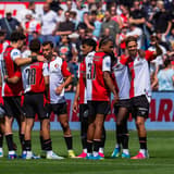 ROTTERDAM, 11-07-2026, Stadium Feijenoord de Kuip , Pre-season friendly Feyenoord - Club Brugge , Season 2026 2027 , Picture shows Feyenoord player Givairo Read, Feyenoord player Charles Vanhoutte, Feyenoord player Goncalo Borges, Feyenoord player C...