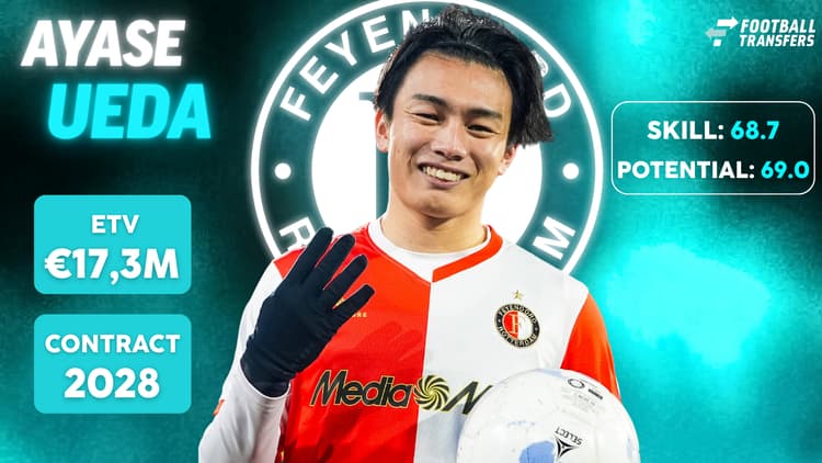 Ayase Ueda bij Feyenoord