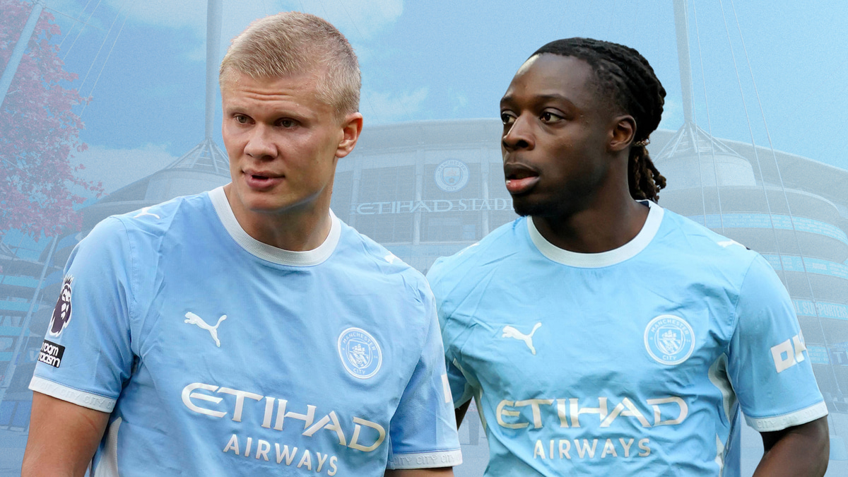 Erling Haaland, Jeremy Doku, Man City