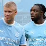 Erling Haaland, Jeremy Doku, Man City