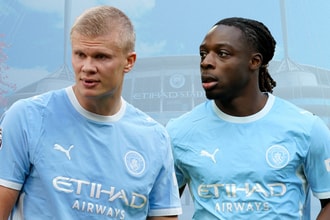 Erling Haaland, Jeremy Doku, Man City