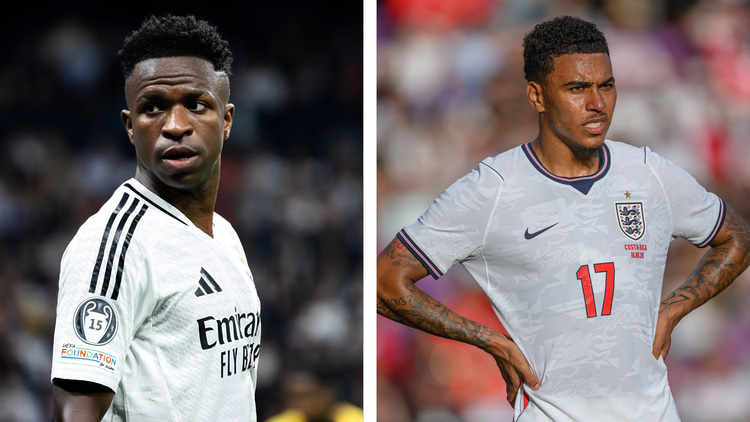 Vinicius Junior (left) and Morgan Rogers (right)