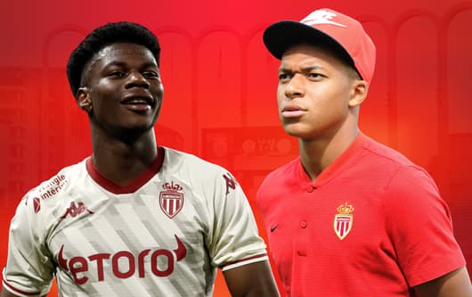 Aurelien Tchouameni, Kylian Mbappe, Monaco