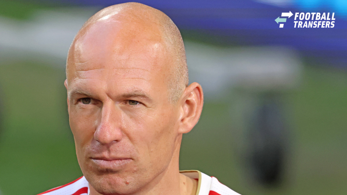 Arjen Robben (FCB) Porträt, Portrait, Fussball FC Bayern München - Paris Saint-Germain UEFA Champions League Halbfinale 06.05.2026 Allianz Arena FOTO: Mladen Lackovic LakoPress *** Arjen Robben FCB portrait, Portrait, Football FC Bayern Munich Paris...