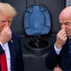 Donald Trump, Gianni Infantino, World Cup porta potty
