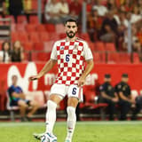 Josip Sutalo (CRO), SEPTEMBER 29, 2026 - Football Soccer : UEFA Nations League group stage for final tournament Group A3 Matchday 2 between Spain - Croatia at the Estadio Ramon Sanchez-Pizjuan in Sevilla, Spain. Noxthirdxpartyxsales  aflo_352117237 ...