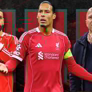 Virgil van Dijk, Mo Salah, Arne Slot, Liverpool, 2025/26
