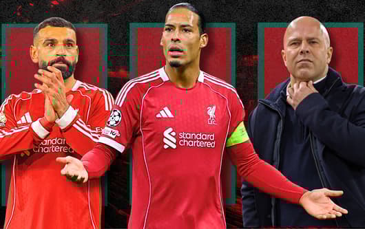 Virgil van Dijk, Mo Salah, Arne Slot, Liverpool, 2025/26