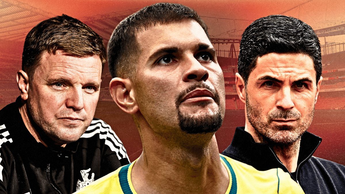 Eddie Howe, Bruno Guimaraes, Mikel Arteta