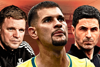 Eddie Howe, Bruno Guimaraes, Mikel Arteta