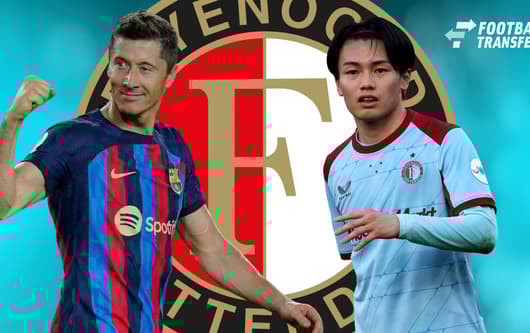 Robert Lewandowski, Ayase Ueda, Feyenoord