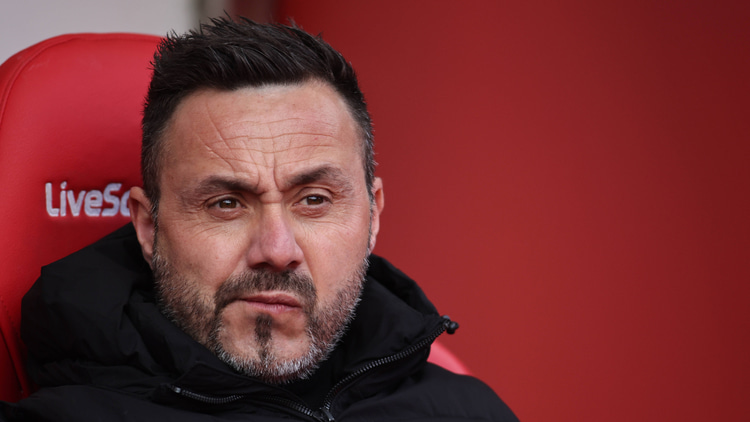 Tottenham manager Roberto De Zerbi