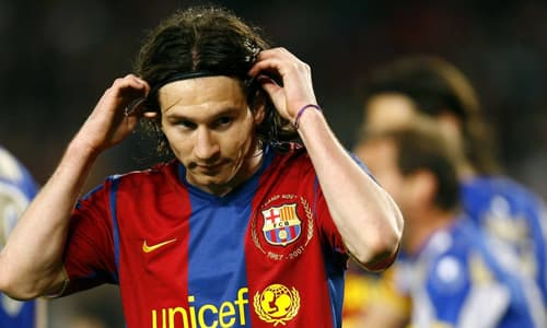 Lionel Messi, Barcelona, 2007/08