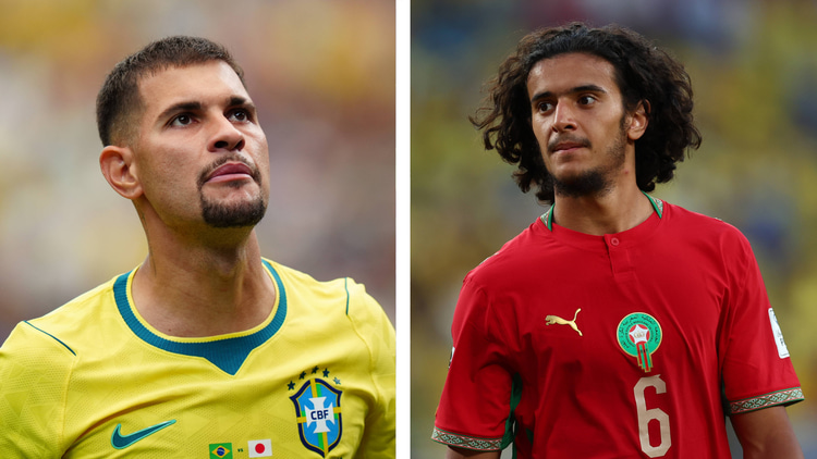 Bruno Guimaraes (left) and Ayyoub Bouaddi (right)