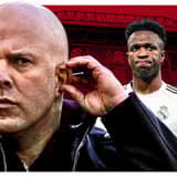 Arne Slot, Vinicius Junior, Liverpool, 2025/26