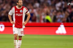 AMSTERDAM, NETHERLANDS - AUGUST 6: Daley Blind of AFC Ajax looks on after the UEFA Conference League 2026 27 third qualifying round first leg match between AFC Ajax and Shelbourne FC at the Johan Cruijff Arena on August 6, 2026 in Amsterdam, Netherl...