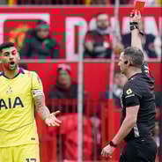 Cristian Romero, Tottenham, red card, 2025/26